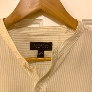 Mens size L  Barneys NY Button down shirt.
